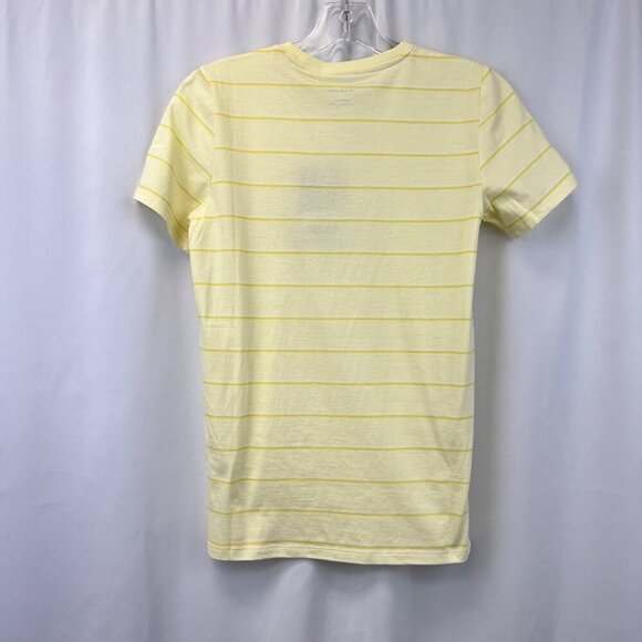 Everlane Women’s Short Sleeve Crew Neck Tee Yellow Striped Size Small New - Picture 7 of 9